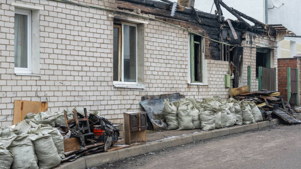 Professional Fire Damage Removal technician working in High Bridge, WA